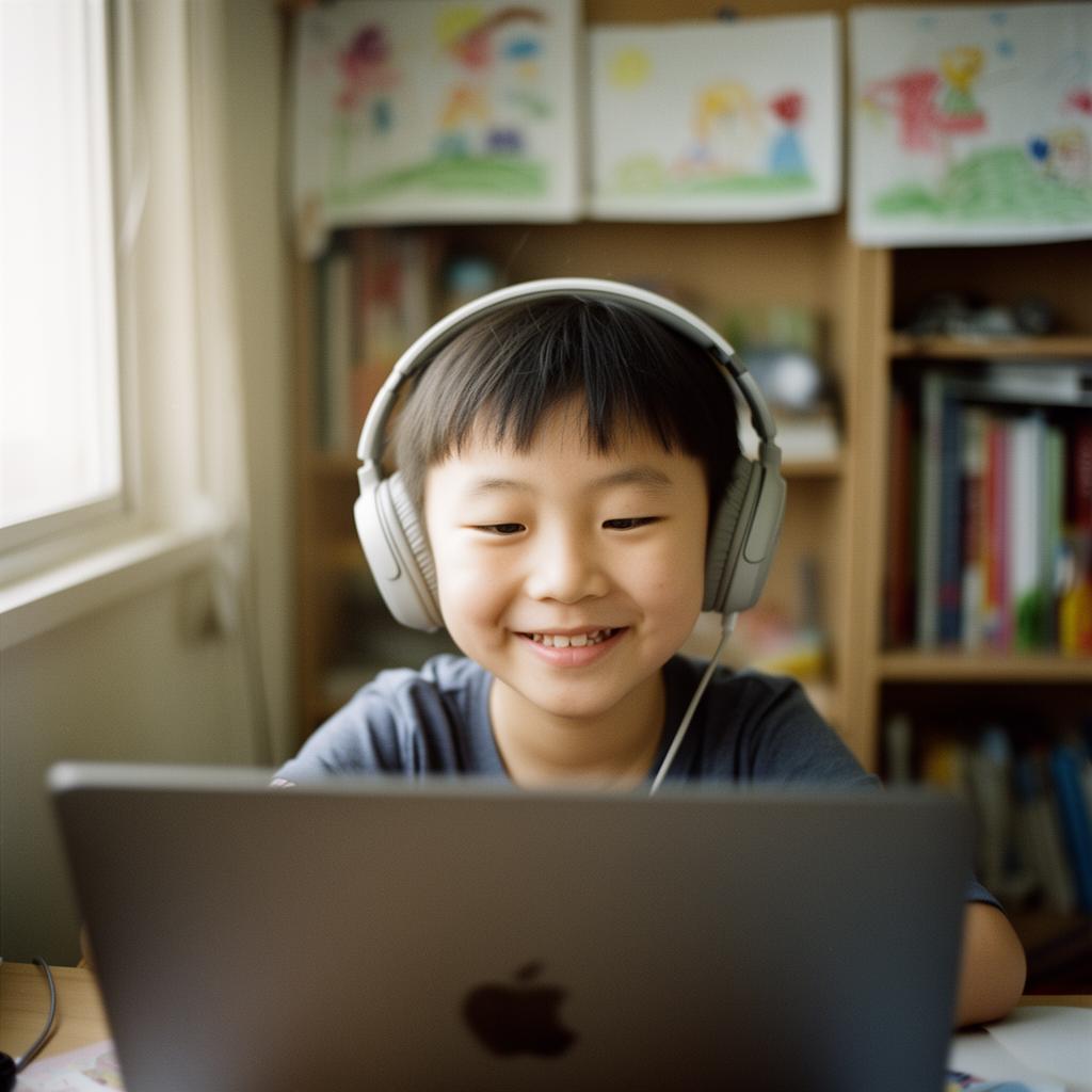 孩子在沉浸式课堂中开心学习